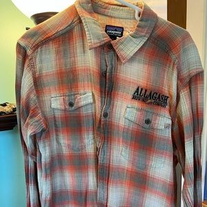 Allagash brewing long sleeve button down size Large. Patagonia.